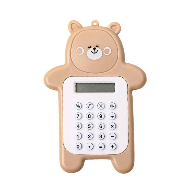 Product image KAHASIL - Kalkulator Calculator Mini Portable Motif Beruang 8 Digit Tombol Karet KMJ102 all variant COKELAT